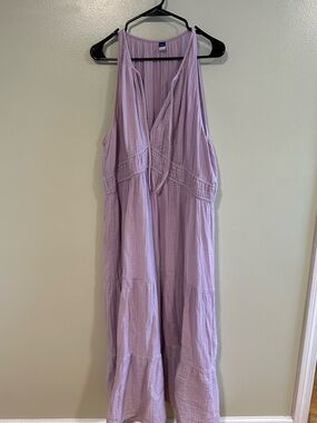 Old Navy Lavender Tiered Maxi Dress